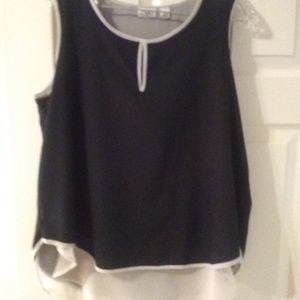 Cato Black and White Top